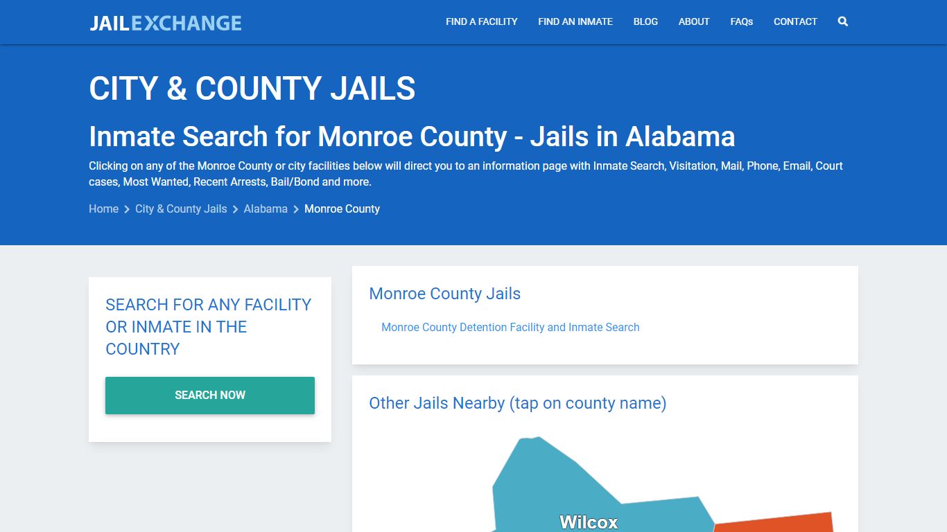 Inmate Search for Monroe County | Jails in Alabama - Jail Exchange